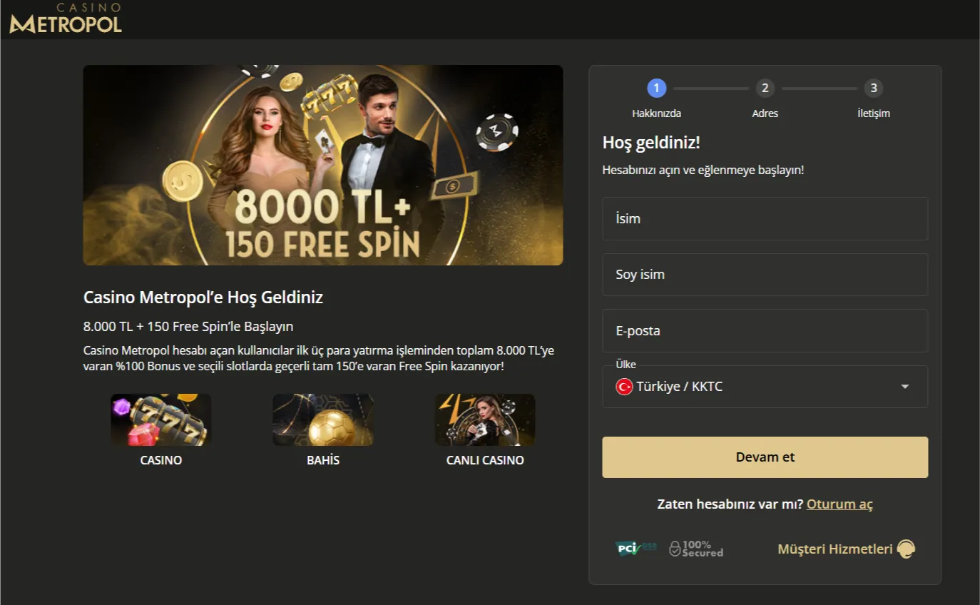 Canlı casino siteleri: hızlı başlangıç